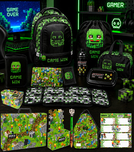 Minecraft schulranzen set - schulranzen,
