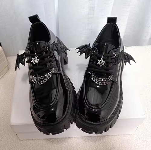 Gothic lolita plateauschuhe - gothic,