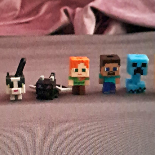 Minecraft miniatur figuren set - minecraft,